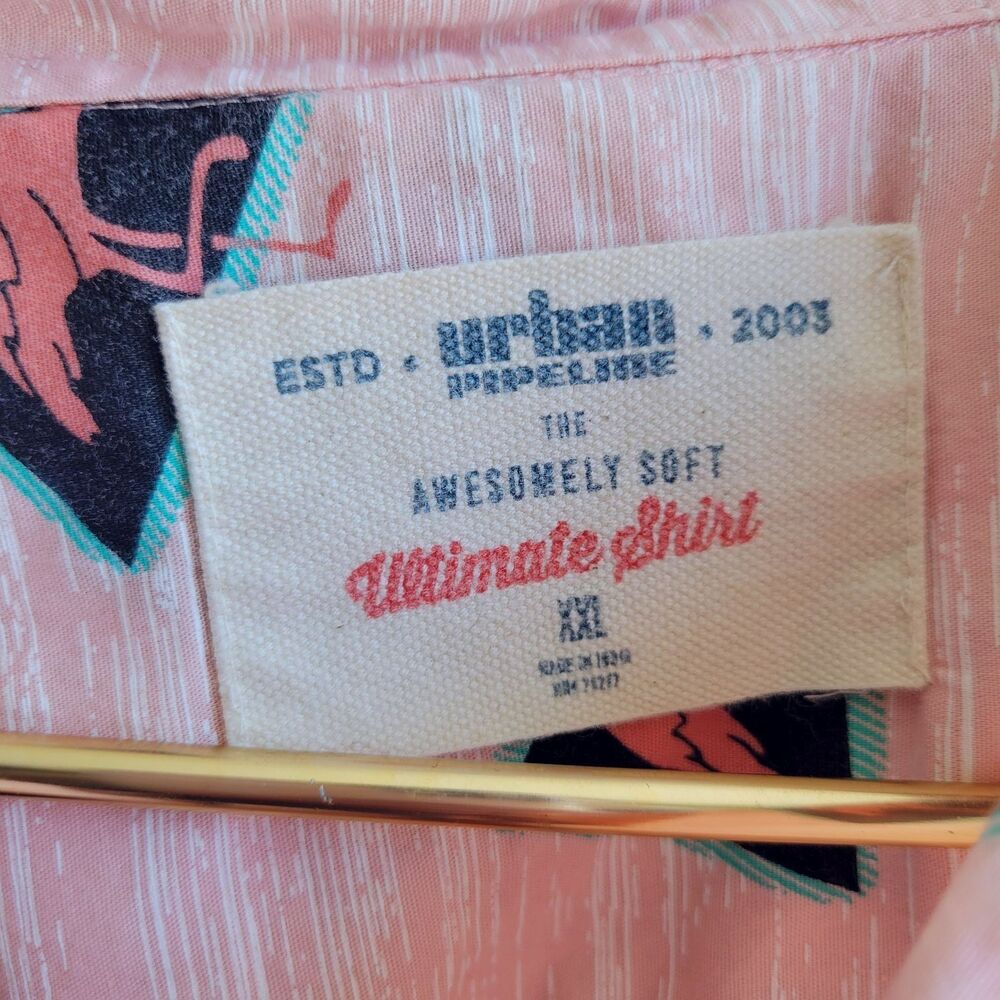 Urban Pipeline Flamingo Print Button Down Shirt X… - image 6